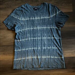Express Blue Tie-Dye Short Sleeve Tee